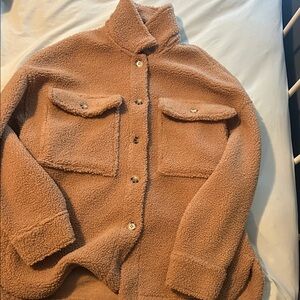 Warm Tan Teddy Jacket